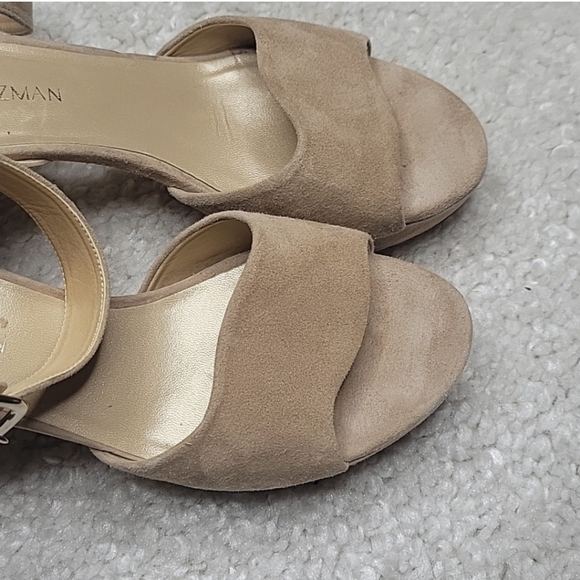 STUART WEITZMAN Real Deal suede platforms Size 8.5 - Picture 4 of 16